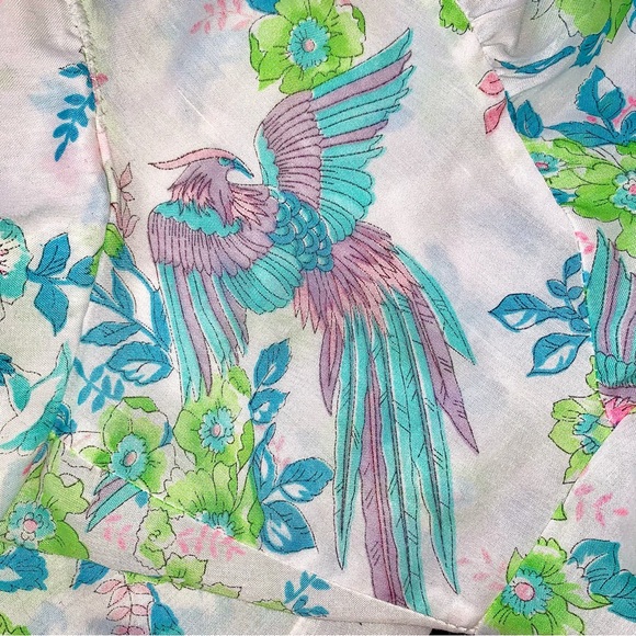 v i n t a g e :: Phoenix Floral Cottagecore Cotton Robe Nightgown - Picture 3 of 13